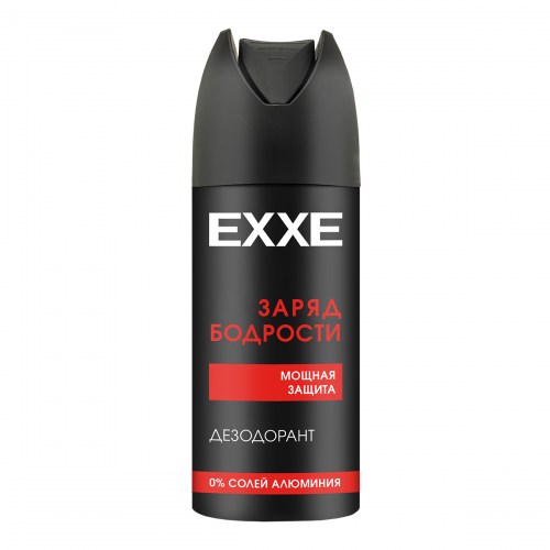EXXE мужской дезодорант аэрозоль «ЗАРЯД БОДРОСТИ», 150 мл
